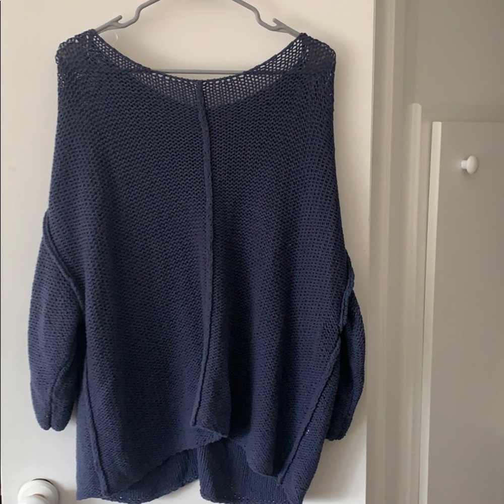blue sweater